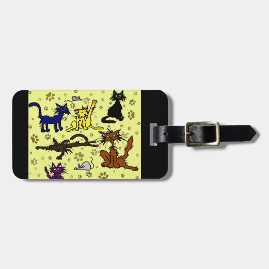 Crazy Cat Lady Bagage Label (Voorkant horizontaal)