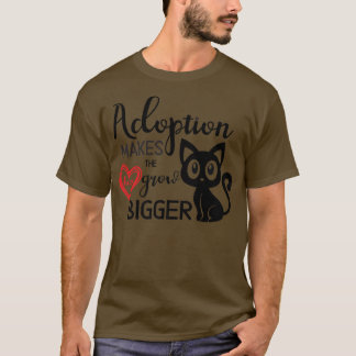 Crazy Cat Lady Black Kitten Adoption Rescue C T-shirt