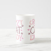 Crazy Cat Lady Bone China Mok (Voorkant)