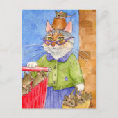 Crazy Cat Lady briefkaart (Voorkant)