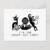 Crazy Cat Lady Briefkaart (Voorkant)