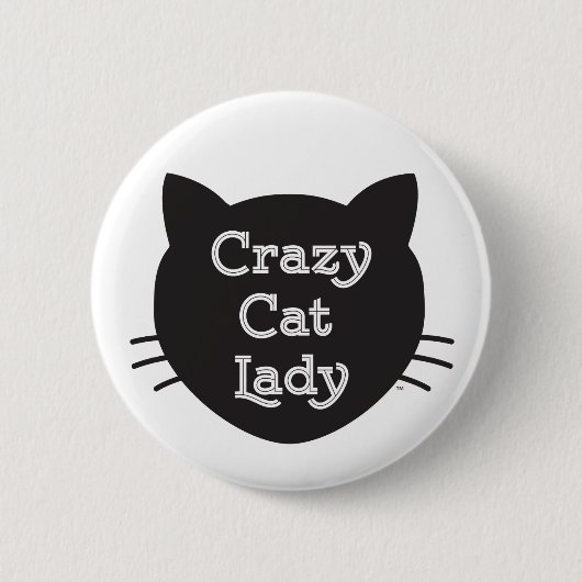 Crazy Cat Lady Button (Voorkant)