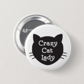 Crazy Cat Lady Button (Voorkant /achterkant)