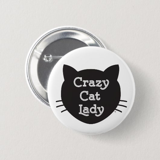 Crazy Cat Lady Button (Voorkant /achterkant)