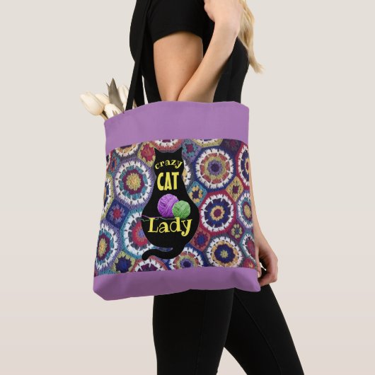 Crazy Cat Lady Canvas tas (Dichtbij)