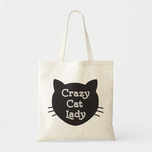 Crazy Cat Lady Canvas tas (Voorkant)