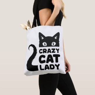Crazy Cat Lady Canvas tas