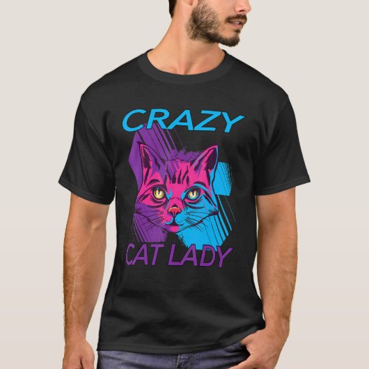 Crazy Cat Lady Cat Kat Ma Kitten T-shirt (Voorkant)