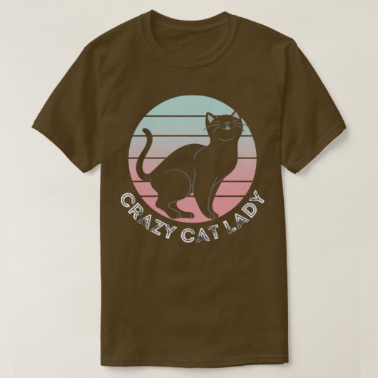 Crazy Cat Lady Cat Merch Design1 T-shirt (Design voorkant)