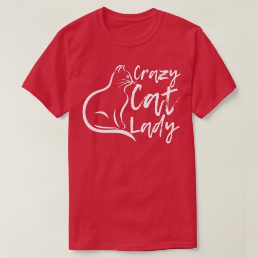 Crazy Cat Lady Cat Merch Design7 T-shirt (Design voorkant)