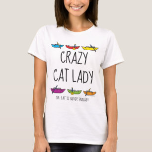 Crazy Cat Lady Cataraft T-shirt