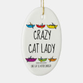 Crazy Cat Lady - Catarafters Keramisch Ornament (Rechts)
