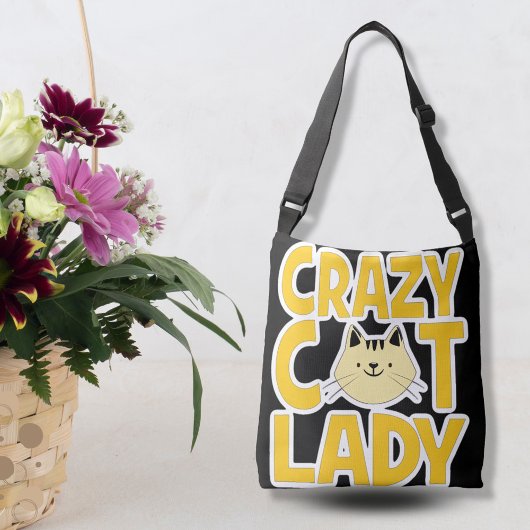 Crazy Cat Lady Crossbody Tas