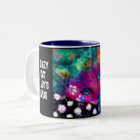 Crazy Cat Lady Cup Mok - Whimsical Kitty Cat