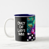 Crazy Cat Lady Cup Mok - Whimsical Kitty Cat (Links)