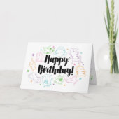 Crazy Cat Lady Custom Personalized Birthday Card Kaart (Voorkant)