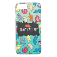 Crazy Cat Lady Cute en Playful Cat Pattern