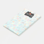 Crazy Cat Lady Cute en Playful Cat Pattern Post-it® Notes (Schuin)