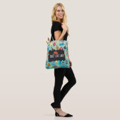 Crazy Cat Lady Cute en Playful Cat Pattern Tote Bag (Op model)