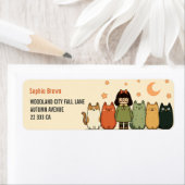 Crazy Cat Lady Cute Felines Retouradres  Etiket (Insitu)
