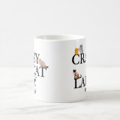 Crazy Cat Lady Cute Monogram Koffiemok (Center)