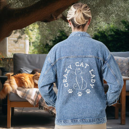 CRAZY CAT LADY DENIM JACKET