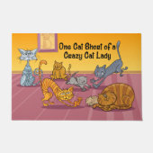 Crazy Cat Lady Doormat Deurmat (Voorkant)