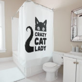 Crazy Cat Lady Douchegordijn (In situ)