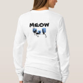 CRAZY CAT LADY DRIE ZWARTE CATEGORIE HOODIE T-SHIRT (Achterkant)