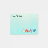 Crazy Cat Lady en 4 Cute Cats Post-it® Notes (Voorkant)