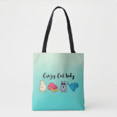 Crazy Cat Lady en 4 Cute Cats Tote Bag (Voorkant)