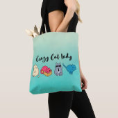 Crazy Cat Lady en 4 Cute Cats Tote Bag (Dichtbij)