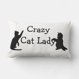 Crazy Cat Lady Fun Animal Art Kussen