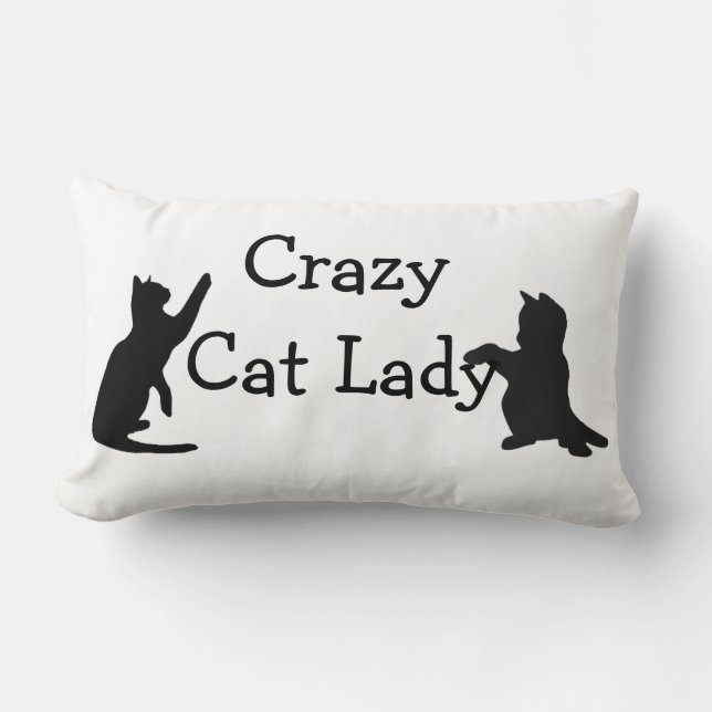 Crazy Cat Lady Fun Animal Art Kussen (Voorkant)