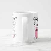 Crazy Cat Lady? Funny Cat Lover Gift  Grote Koffiekop (Achterkant)