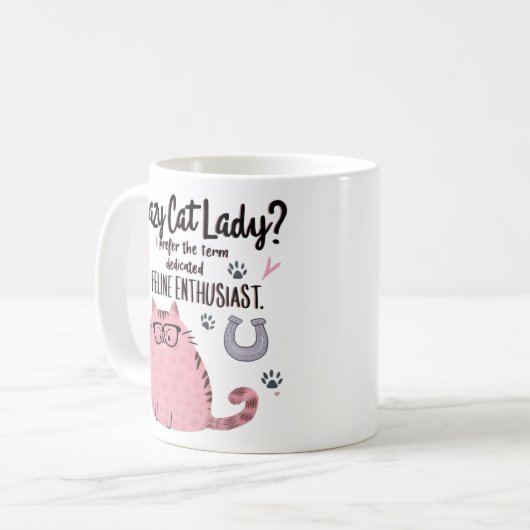 Crazy Cat Lady? Funny Cat Lover Gift  Koffiemok (Voorkant links)