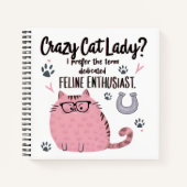 Crazy Cat Lady? Funny Cat Lover Gift  Notitieboek (Voorkant)