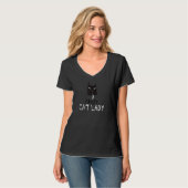 Crazy Cat Lady Funny Cat T-shirt (Voorkant volledig)