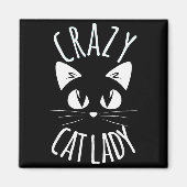 Crazy Cat Lady Funny Fur Mom Mother's Day Christma Magneet (Voorkant)