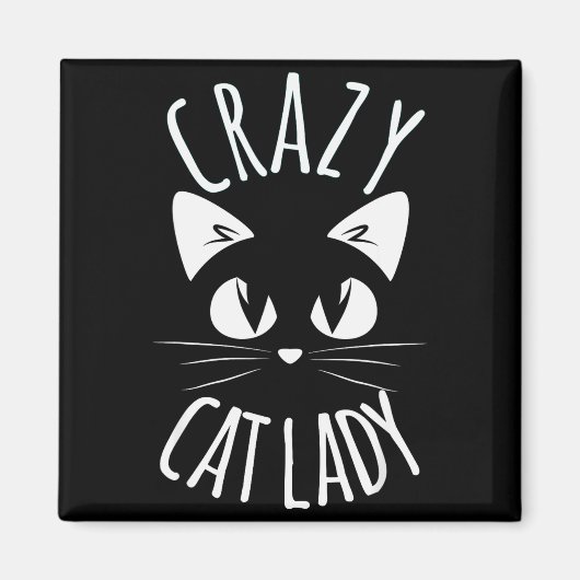 Crazy Cat Lady Funny Fur Mom Mother's Day Christma Magneet (Voorkant)