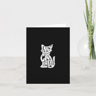 Crazy Cat Lady Funny Girls Vrouwen Kat Kitten Anim Kaart