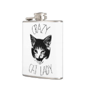 Crazy Cat Lady, Funny Kitten Face Heupfles (Links)