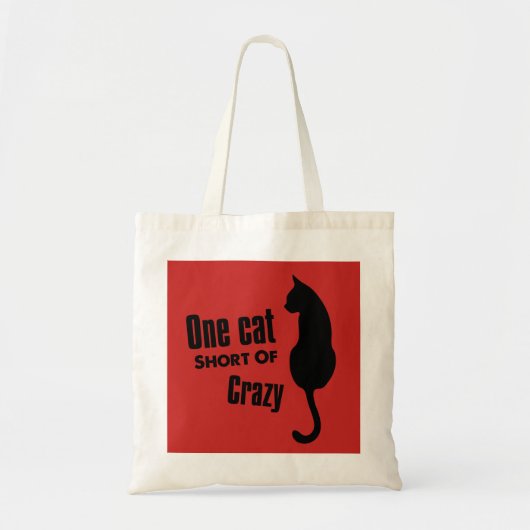 Crazy Cat Lady Funny Meow Canvas tas (Voorkant)