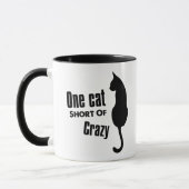Crazy Cat Lady Funny Meow Coffee Mok (Links)