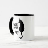 Crazy Cat Lady Funny Meow Coffee Mok (Voorkant links)