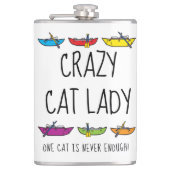 Crazy Cat Lady Funny Rafter Heupfles (Voorkant)