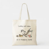 Crazy Cat Lady / Funny Tote Bag (Achterkant)
