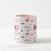 Crazy Cat Lady gepersonaliseerde naam Cat Mok cade (Midden)