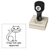 Crazy Cat Lady goedgekeurde stempel - bewerkbaar (Gestempeld)
