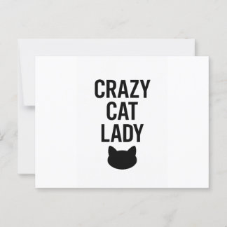 Crazy Cat Lady - Grappig Kattenliefhebber Gift Briefkaart